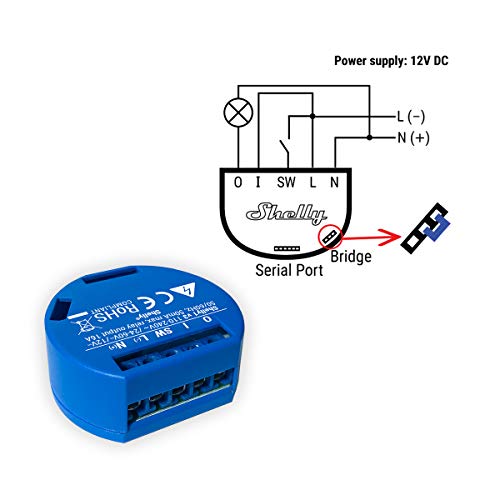 SHELLY 1 One Relay Switch Wireless WiFi Home Automation iOS Android Application 2 Pack Non-UL