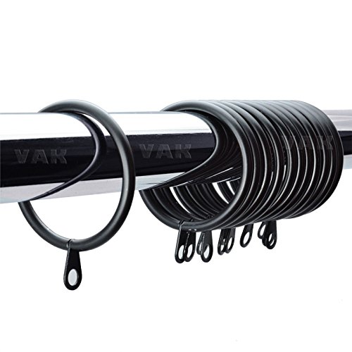 New Curtains Rings Hanging 40mm X 12 Metal Curtain Rings Pole Rod