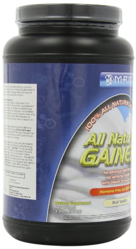 MRM All Natural Gainer, Rich Vanilla, 3.3 Lbs Tub