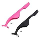 Clearance!2PCS Magnetic Eyelashes Tweezer,ZYooh Applicator Remover Clip Tweezer Nipper Beauty Tool Eyelash Curlers (black+red)