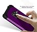 Lontect Compatible Galaxy S9 Heavy Duty Three Layer Hybrid Sturdy Armor High Impact Resistant Protective Cover Case for Samsung Galaxy S9, Purple/Black