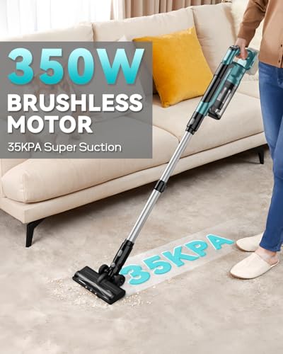 VAXCANZE Cordless Vacuum Cleaner Compatible with Makita 18V Battery, 35kPa Brushless Lightweight photo 10