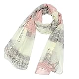 Polytree Women's Voile Eiffel Tower Scarf