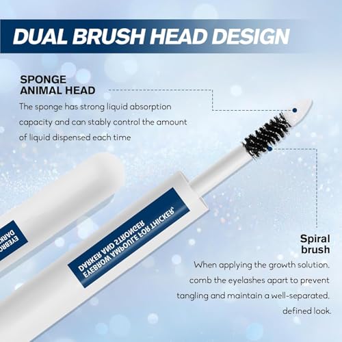 Eyebrow Growth and Density Serum, Intensive Care for Eyebrows and Eyelashes, Growing Eyelashes, Eyelash Serum, Densifier Eyebrows, Concentrated and Gentle Formula 4 ml