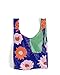 BAGGU Standard Reusable Shopping Bag (One Size, Cobalt Cactus Flower)
