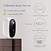 Wireless Battery Powered Camera, MECO 1080P Rechargeable Home Security System, Night Vision, Indoor/Outdoor WiFi Camera with Motion Detection, 2-Way Audio Talk, IP65 Waterproof, 2.4GHz WiFi