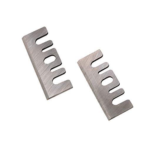 2Pcs 3-1/4 Inch High Speed Steel Electric Planer Spare Blades Knives Replacement for Hitachi F20A Wood Cutting Tool 82x29x3mm