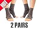 Thirty48 Plantar Fasciitis Socks, 20-30 mmHg Foot Compression Sleeves for Ankle/Heel Support, Increase Blood Circulation, Relieve Arch Pain, Reduce Foot Swelling (Grey & Grey (2 Pairs), Large)