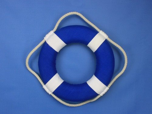 Handcrafted-Nautical-Decor-Vibrant-Blue-Lifering-with-White-Bands Handcrafted-Nautical-Decor-Vibrant-Blue-Lifering-with-White-Bands