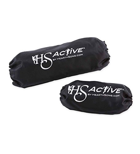 HearthSong 50 ft Slackline Kit with Training Line, Includes Protective Tree Pads and Carrying Bag, 800 LB Max Weight