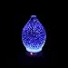 Aromatherapy Essential Oil Diffuser for Therapeutic Oils, w/ 3D Glass Vase | Cool Mist Difusor for Bedroom | LED Color Light Display & Auto Shut-Off | Humidifier, Fragrance Machine for Home & Dorm Use