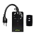 BN-LINK Outdoor 24-Hour Water Resistant Photoelectric Countdown Timer Photocell Light Sensor (2, 4, 6 or 8 Hours Countdown Mode) 2 Grounded Outlets Remote Control (100ft Range) for Home and Garden