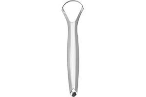 Grebest Tartar Removal Tool Oral Tongue Scraper Cleaner Portable Non-slip Handle A