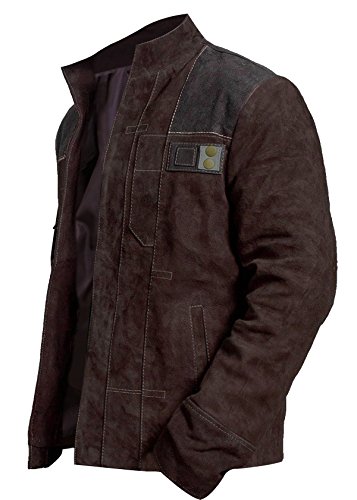 CHICAGO-FASHIONS Star Hero Wars Suede Leather Han Space Warrior Solo Jacket - Thumbnail 3