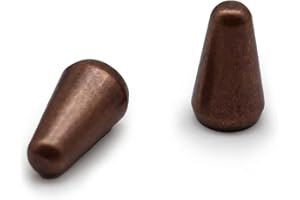 YiJunHui 2-Pack Chrome 5-Way Switch Tip & Knob Cap Set for Fender Strat/Telecaster | Durable Metal Replacement Parts with Polished Finish (Red Copper)