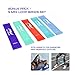 Victorem Pull Up Assistance Bands - Set of 5 - Power Resistance Bands for Stretching, Strengthening, Therapy, Upper and Lower Body Exercises - with 5 Mini Loop Bands - Bright Color Set