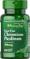 Puritan's Pride Chromium Picolinate 500 mcg Yeast Free-100 Tablets