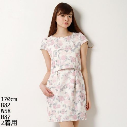 Amazon アプワイザー リッシェ Apuweiser Riche ワンピース ぼかし花フルーツプリントワンピース 63ピンク S ワンピース チュニック 通販