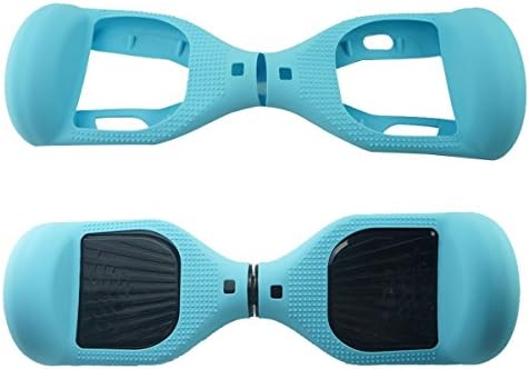 [WheelElite] Silicone Case Scratch Protector Wrap Rubber Cover Protective Skin for 6.5 Inch Hover Board 2 Wheels Balance Scooter (Baby Blue)