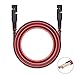 COROTC 12 Feet 16AWG SAE to SAE Extension Cable, Quick Disconnect Wire Harness DC Connector Cord Plug for Trailer RV Boat Camp Solar Panels Battrey with Dust Cap
