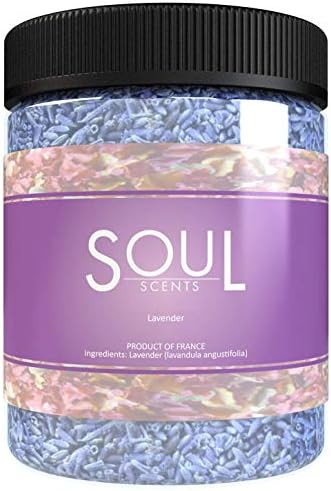 Soul Scents Dried Lavender, French Super Blue Dry Buds, Perfect for Sachets, Relaxation, Bath, Flowers & More! Makes The for Wedding Toss, Baptism, Any Celebration (1 Cup)