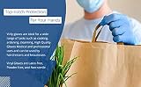 1ABOVE Blue Vinyl Disposable Gloves 100 Pack Large Powder Free Latex Free view 2