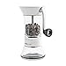 Handground Precision Manual Coffee Grinder: Conical Ceramic Burr Mill - White