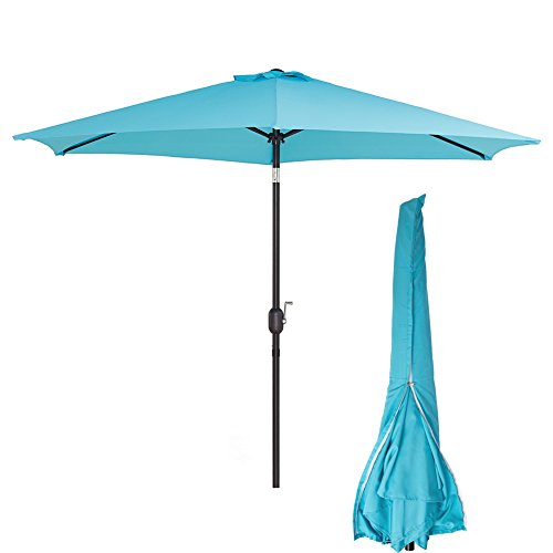 Sunnyline Outdoor Patio Table Umbrella 10FT,with Umbrella Cover Included,Large Round Sunshade wi ...