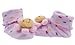 YueLian Baby Newborn Indoor Slipper Socks Booties Pink 2.7''