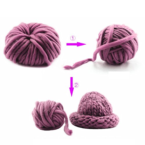 For Christmas,DIY Tool,Sunfei Wool Yarn Super Soft Bulky Arm Knitting Wool Roving Crocheting DIY (F) - Thumbnail 2