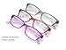 SOOLALA 3 Pairs of Patterned Ladies' Quality Spring Hinge Reading Glasses with Pouch