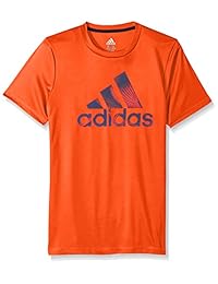 Camiseta con logo de manga corta para niños de adidas