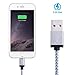Atill 2 Pack 10ft Extra Long Nylon Braided USB Cord Charging Cable for iPhone 6s,6s Plus, 6 Plus, 6, iPhone 5,5C,5S, iPad Air, Mini, Mini2, iPad 4, iPod 5,and iPod 7. (White,10FT)