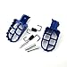 TC-Motor Blue Aluminum Footrest Foot Rest Foot Pegs Footpegs For Yamaha PW50 PW80 TW200 TTR90 TTR90E And Honda XR50R CRF50 CRF70 CRF80 CRF100F Dirt Motor Bike Motorcycle Motocross