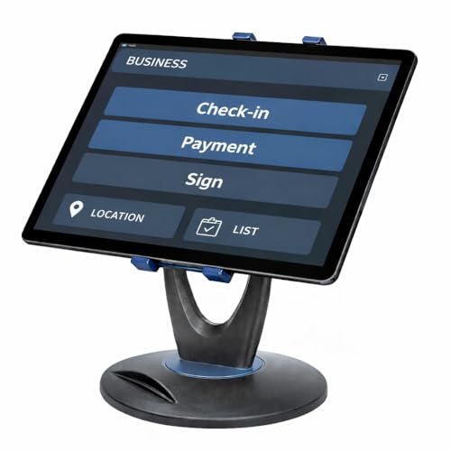 MAX SMART Tablet Ständer Verstellbare, Einstellbare Tablet Halterung - 360° Drehbarer for iPad Samsung Kindle für Geschäft, Geschäft, Einzelhandel, Ve