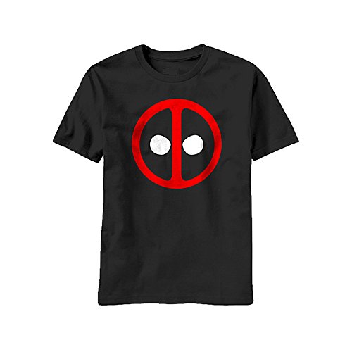 Marvel Deadpool Men's Icon T-Shirt, Black, Large