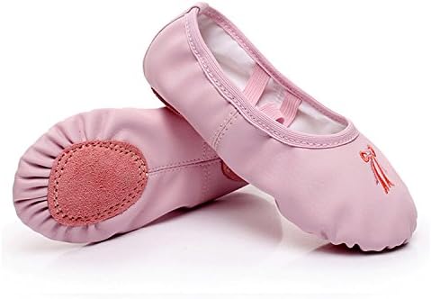 Ballet Slippers for Girls Split Sole Flats Leather Dance Shoes(Toddler/Little Kid)