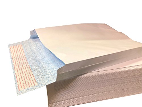 100 10 x 13 24# White Self Sealing 1 1/2" Expansion Self Sealing Envelopes Accountant