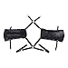 iiniim Men's Adjustable Faux Leather Body Chest Harness with Shoulder Armors Buckles
