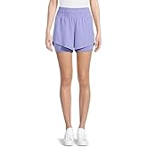 Avia Activewear Women's Running Shorts with Bike Liner (as1, Alpha, xx_l, Regular, Regular, Peri)