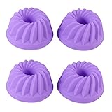 Bakerpan Silicone Fancy Dessert Mold, Jello and Mini Cakes, 3 Inch Mini Bundt, 2 Molds, Includes Bonus Pack (Total of 4 Molds)