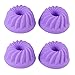 Bakerpan Silicone Fancy Dessert Mold, Jello and Mini Cakes, 3 Inch Mini Bundt, 2 Molds, Includes Bonus Pack (Total of 4 Molds)