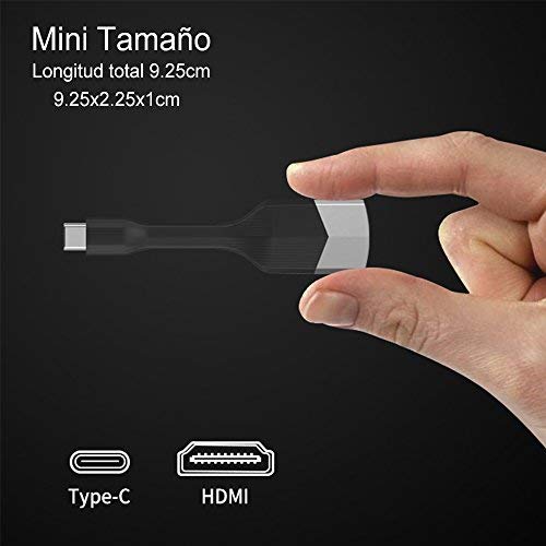 Cable USB C a HDMI USB 3.1 Tipo C a HDMI Adaptador, NIERBO 4K USB Tipo C a HDMI Note 8 Adaptador Cable para MacBook 12\