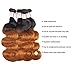 Sakula Ombre Body Wave 100% Human Hair Bundles Brazilian Unprocessed Double Drawn Weft Virgin Remy Hair Extensions with 1B/30 Color (18 18 20 20 inch)…