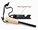 Peaceful Livin' Magnesium Fire Starter with Wood Handle and Steel Striker/Ruler/Bottle Opener - Ferrocerium Ferro Rod Flint Stick Campfire Tool Kit - Outdoor Emergency Survival Camping Set