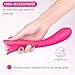 Waterproof Vibrator Dildo for Women with 9 Strong Vibration Modes for Effortless Insertion, PALOQUETH Silicone G Spot Vibrator Clitoral Vibrator for Exciting Stimulation- Ideal Sex Toy for Beginners