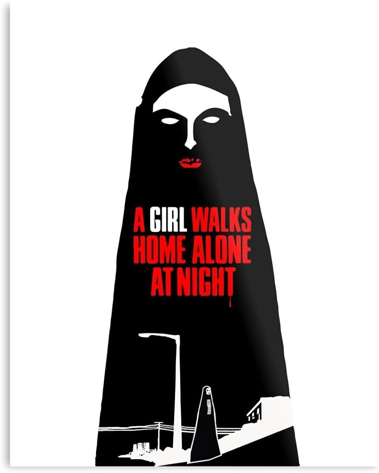 De Chica Walks Girl Marandi A Sola Natbern Noche UNA Manesh Amirpour Vand Lily Arash Home Night Vuelve Alone Bernat Sheila Marshall Ana at The Best and Style Home Decor Wall Art Print Poster Custom