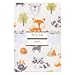 Trend Lab Plush Baby Blanket, Green Forest Pals