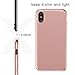 Case Compatible iPhone Xs Max Hard PC Protective Scratchproof Cover Compatible iPhone XR/Xs (Rose Gold, iPhone Xs Max)