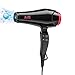 BERTA -Hair-Dryer-Dual-Voltage-Travelling-Hair-Dryer,Ionic Hair Dryer, Foldable Hair Dryer Silver/Red Color…